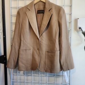 Vintage Women's Tan Wool Blazer